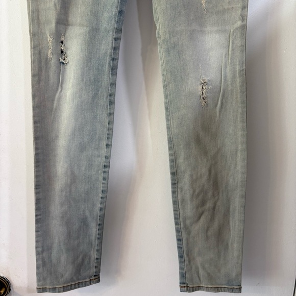 Lanca Perfume Light Wash Jeans Stretch Distressed Brazilian 36 Skinny - Picture 5 of 14